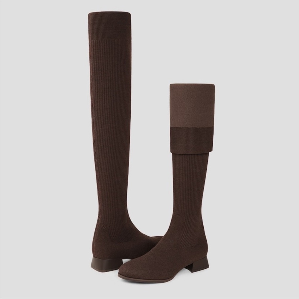 Chic Black Over-the-Knee Heeled Boots - Picture 3 of 16